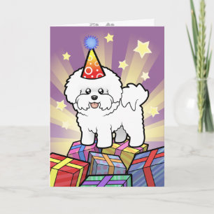 Födelsedag Bichon Frise Kort