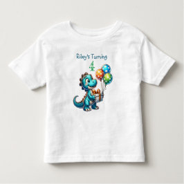 Födelsedag Boy Dinosaur Namn och ålder T Shirt