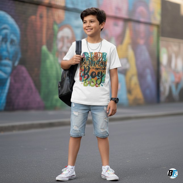 Födelsedag Boy - Många textdesign T Shirt (Skapare uppladdad)