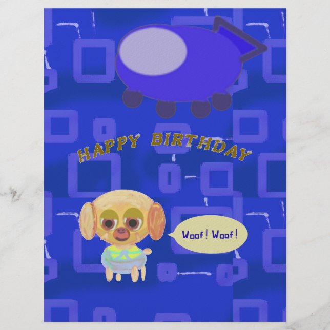 Födelsedag Brevhuvud (Framsida)