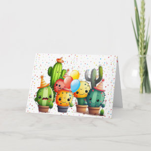 Födelsedag Cacti från grupp Kort