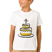Födelsedag Cake T-Shirt | Roligt Firande Tee