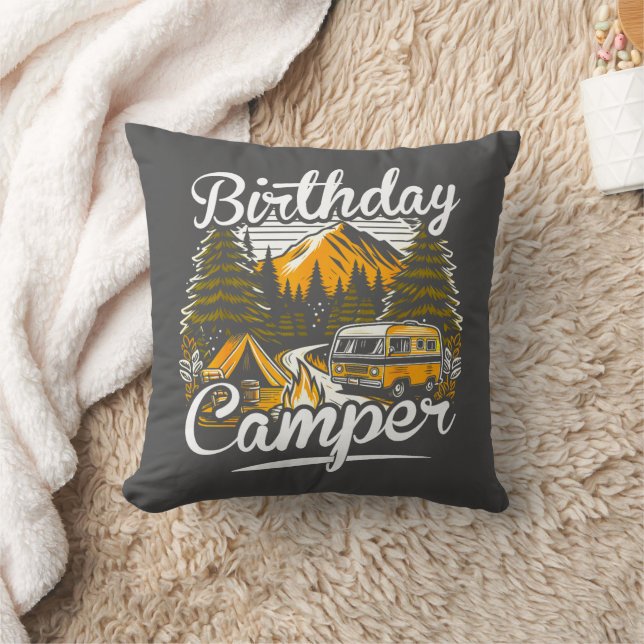 Födelsedag Camper Camping Camper Älskare Kudde (Filt)