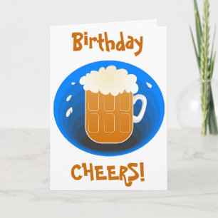 Födelsedag Cheers! Kort