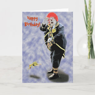 Födelsedag Clown, Grattis på födelsedagen! - Anpas Kort