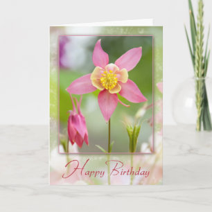Födelsedag Columbine Kort