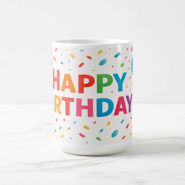 Födelsedag: Confetti Edition Kaffemugg (Center)