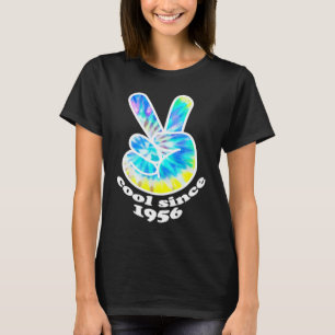 Födelsedag Coola sedan 1956 Tie Dye Peace T Shirt