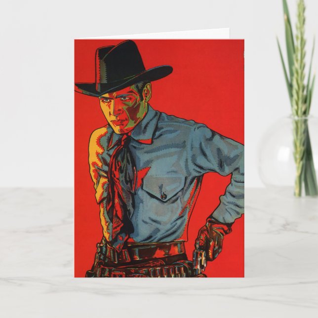 Födelsedag Cowboy! Kort (Framsida)