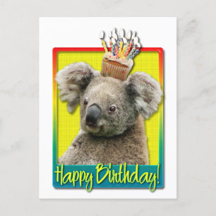 Födelsedag Cupkaka - Koala Vykort