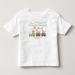 Födelsedag Cute Chugga Watercolor Animal Tåg T Shirt