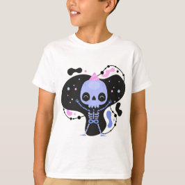 Födelsedag Cute Galaxy Skull T Shirt