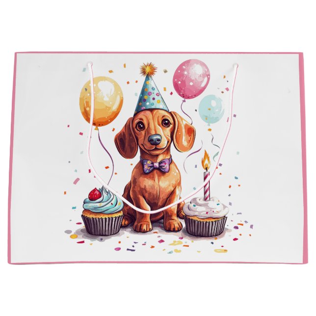 Födelsedag Dachshund Hundar (Framsidan)