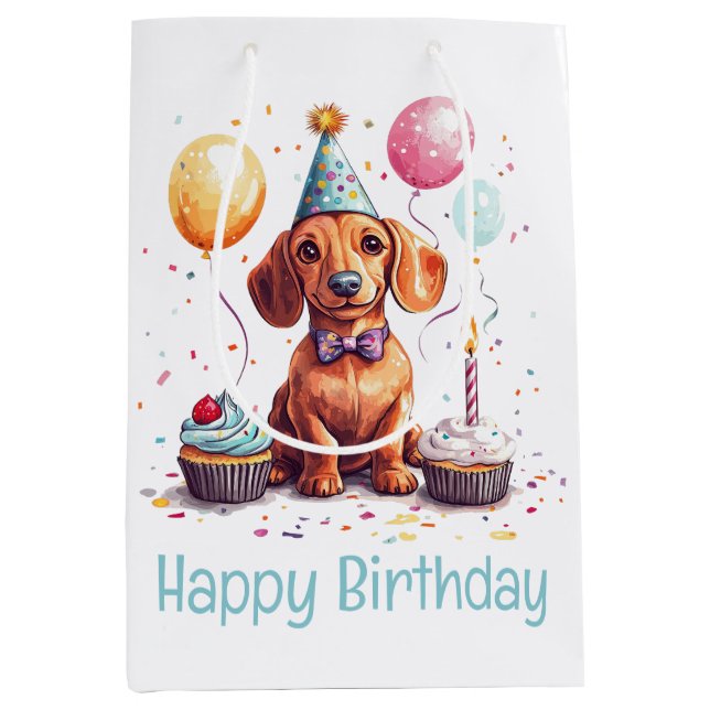 Födelsedag Dachshund Hundar (Framsidan)
