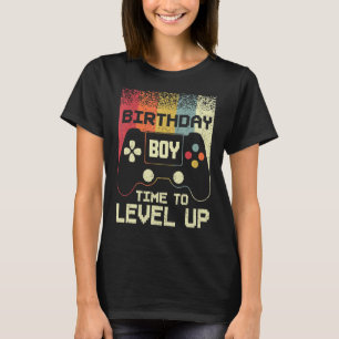 Födelsedag dags att jämna upp matchande videospela t shirt