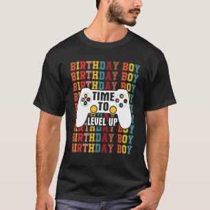Födelsedag dags att jämna upp videospelets födelse t shirt