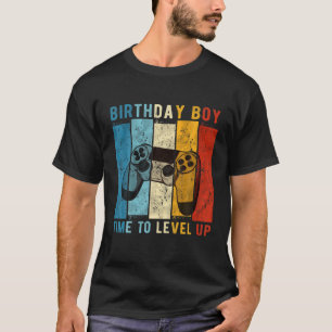 Födelsedag dags att jämna upp videospelets födelse t shirt