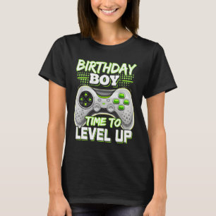 Födelsedag dags att jämna upp videospelets födelse t shirt