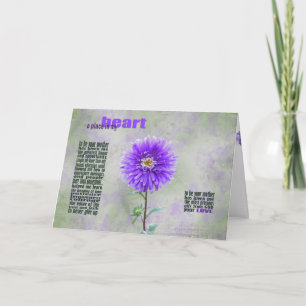 Födelsedag Dahlia för dotter Kort