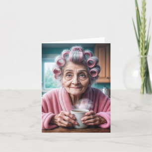 Födelsedag Dam i Rosa Kort