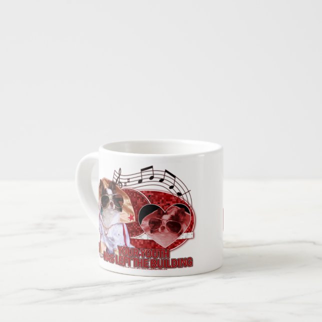 Födelsedag - din ungdom har lämnat byggnaden espressomugg (Framsida vänster)