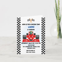 Födelsedag Dinosaur tävling-bilpojken Red tävla ch