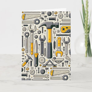 Födelsedag DIY Verktyg-sortiment Kort