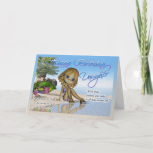 Födelsedag Dotter Cutie Paj Samlingsliv Kort