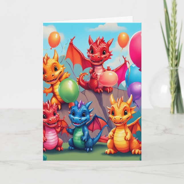 Födelsedag / eller annat Party-märkt gratulationsk Kort (Framsida)