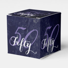 Födelsedag eller årsdag | Lila Grunge EDITABLE Presentaskar