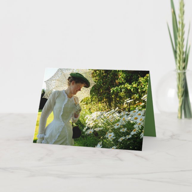 Födelsedag eller återföreningskort - Viktoriskt di Kort (Framsida)