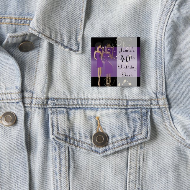 Födelsedag eller Bachelorette Party| Lila| DIG Tex Knapp (In Situ)