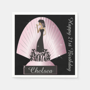 Födelsedag eller Bachelorette Party Napkins Pappersservett