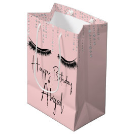 Födelsedag Eyelash med Bling på Rosa