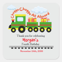 Födelsedag, färgad Tåg med Presenter