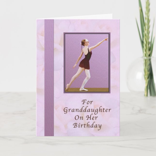 Födelsedag, farmor, Ballerina Kort (Framsida)