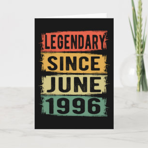Födelsedag född i juni 1996 kort