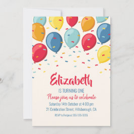 Födelsedag för 1st ungar för födelsedagsfest | för inbjudningar