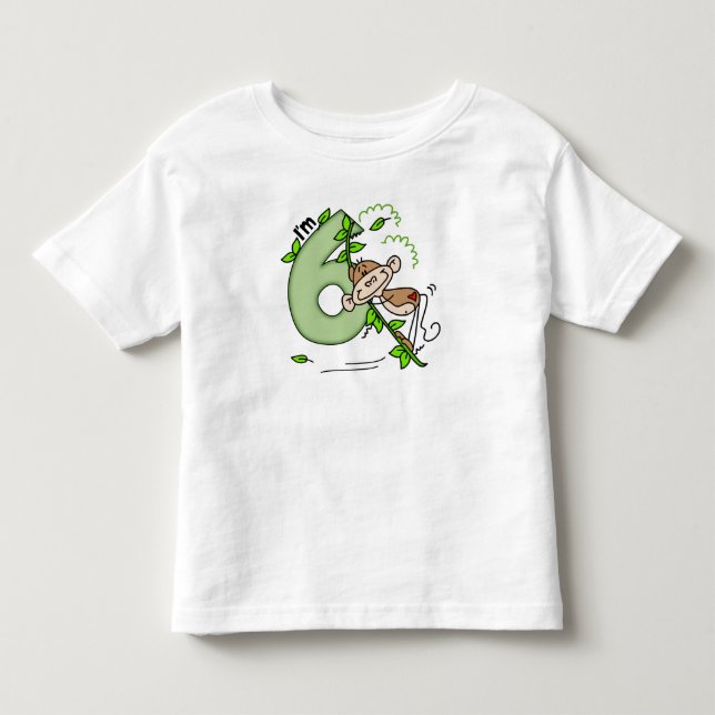 Födelsedag för 6e för pinneapagunga tee shirt (Framsida)