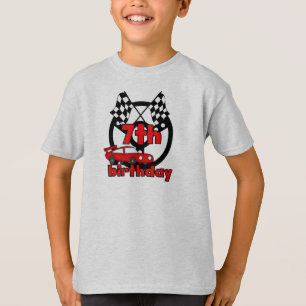 Födelsedag för 7:e för biltävla t shirt