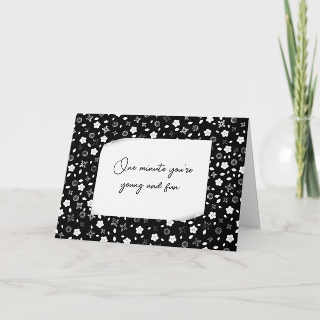 Födelsedag för att bli äldre Humor Kort (Framsida)