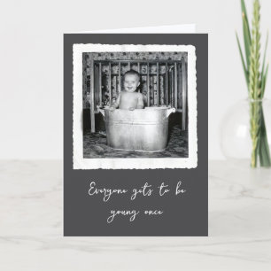 Födelsedag för att hämta gamla bilder från Baby Kort
