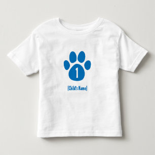 Födelsedag för blåtttasstryck t-shirt