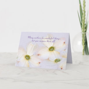 födelsedag för blommar av Mamma-kräftel på lila Kort