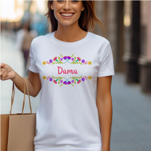 Födelsedag för blommigt för Fiesta för Quincea T Shirt