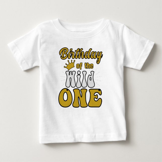Födelsedag För Den Vilda Ett T Shirt (Framsida)