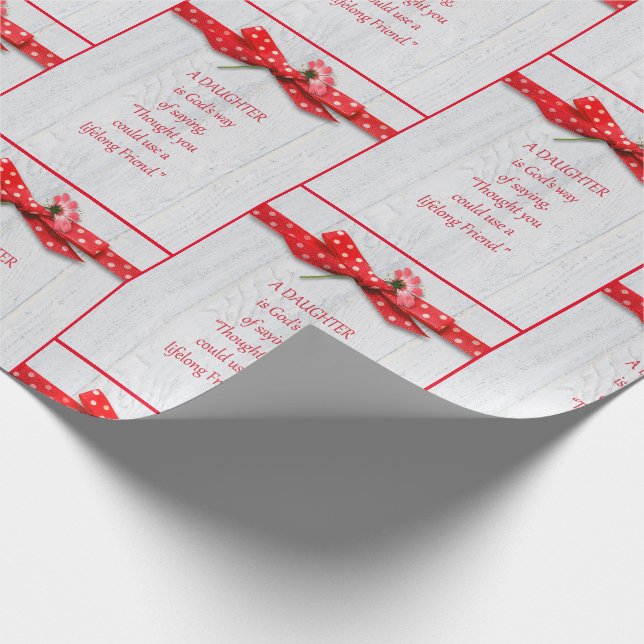 Födelsedag för dotter presentpapper (Hörn)