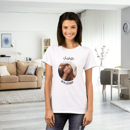 Födelsedag för foto namn t shirt