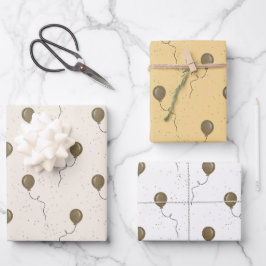 Födelsedag för Guld-ballonger