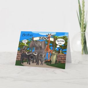 Födelsedag för hälsointyg för bröder kort